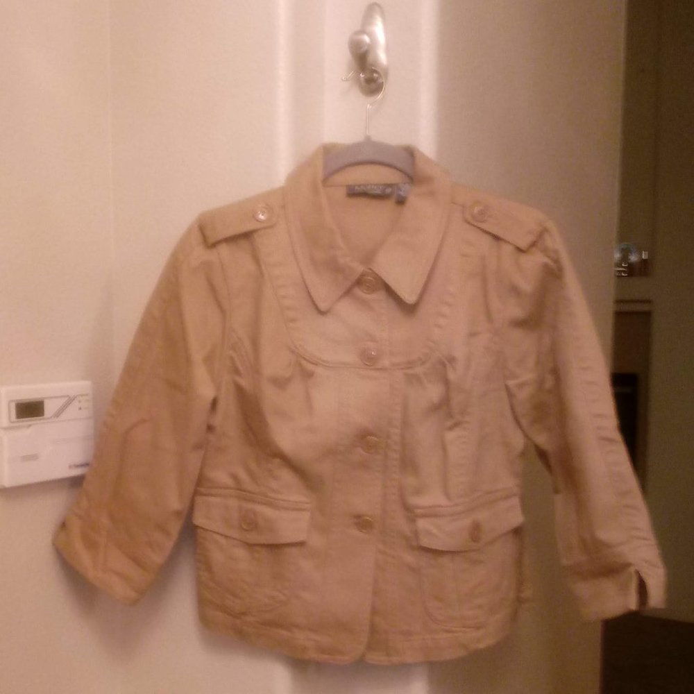 Motto Beige Denim Jacket